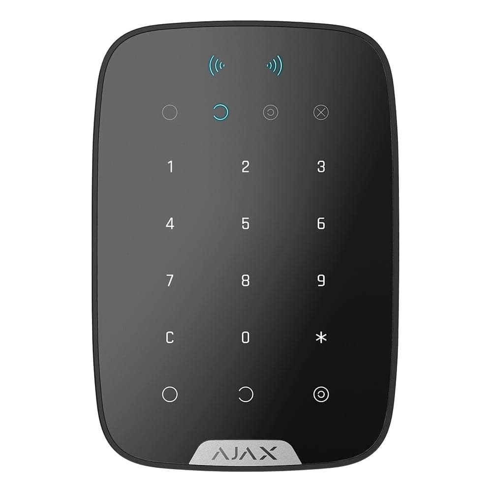 Ajax KeyPad Plus – сенсорна клавіатура з RFID – чорний
